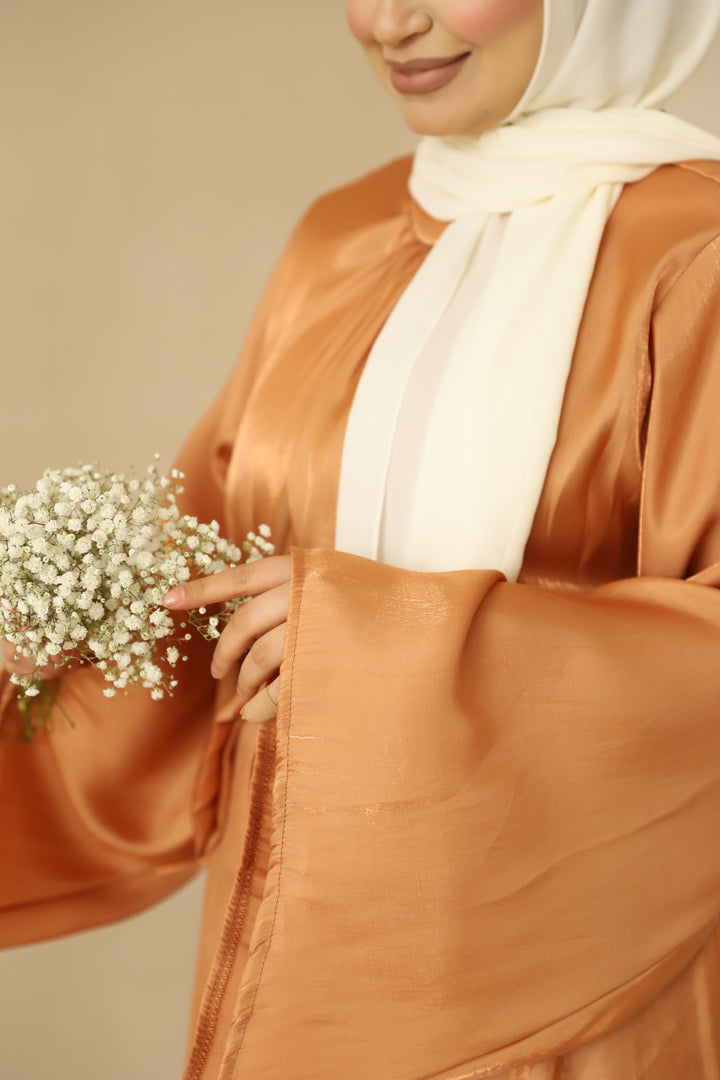 Bahar Perlmutt Kleid in Apricot