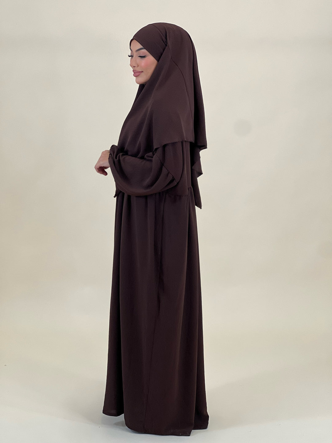 Khaleesi Abaya Set in Braun