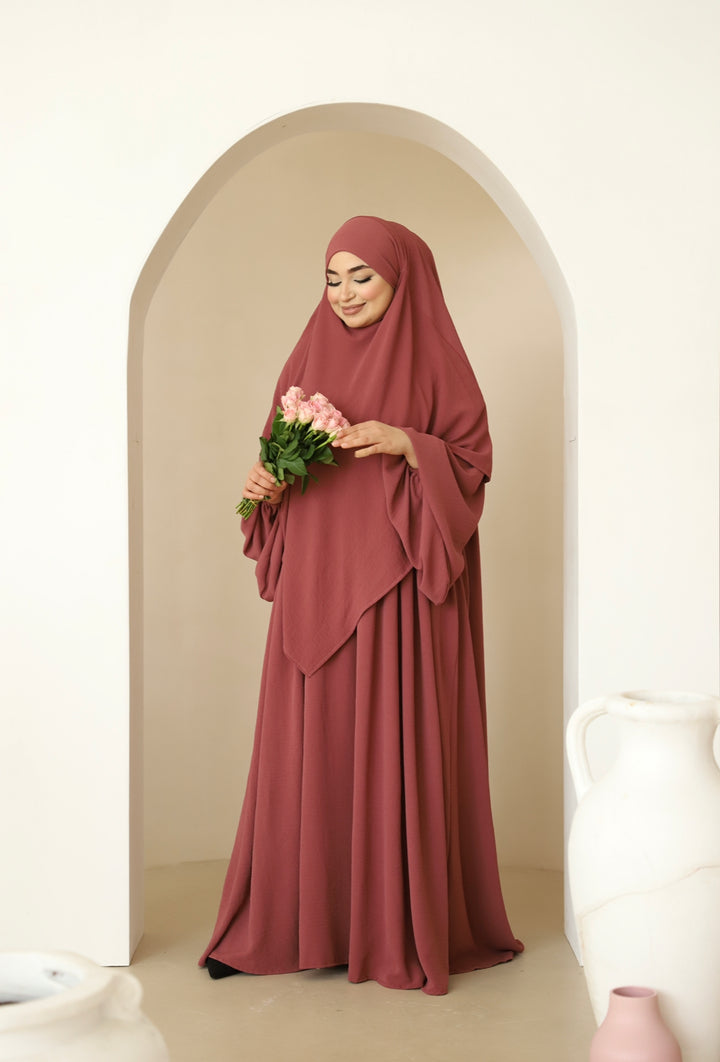Nour Abaya in Dusty Rose
