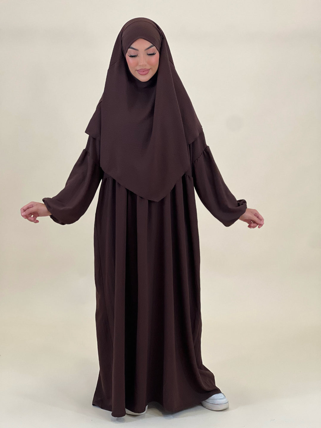 Khaleesi Abaya Set in Braun