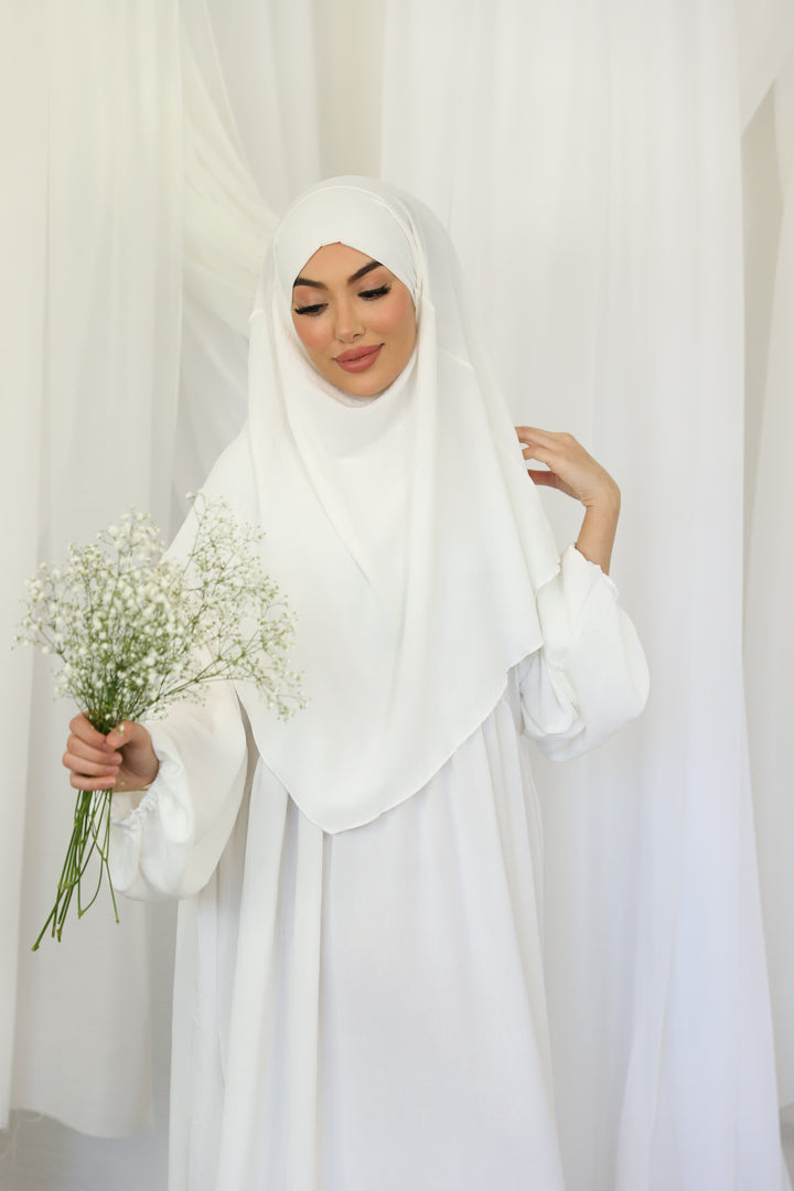 Khaleesi Abaya Set in Weiß