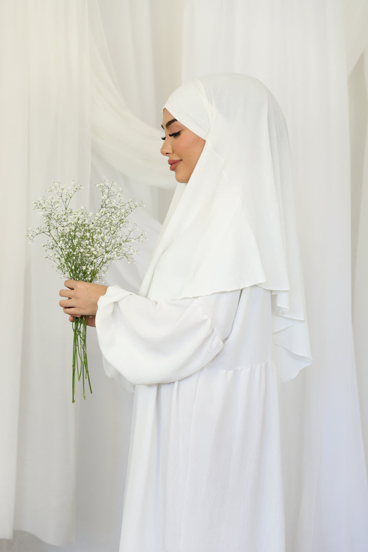 Khaleesi Abaya Set in Weiß