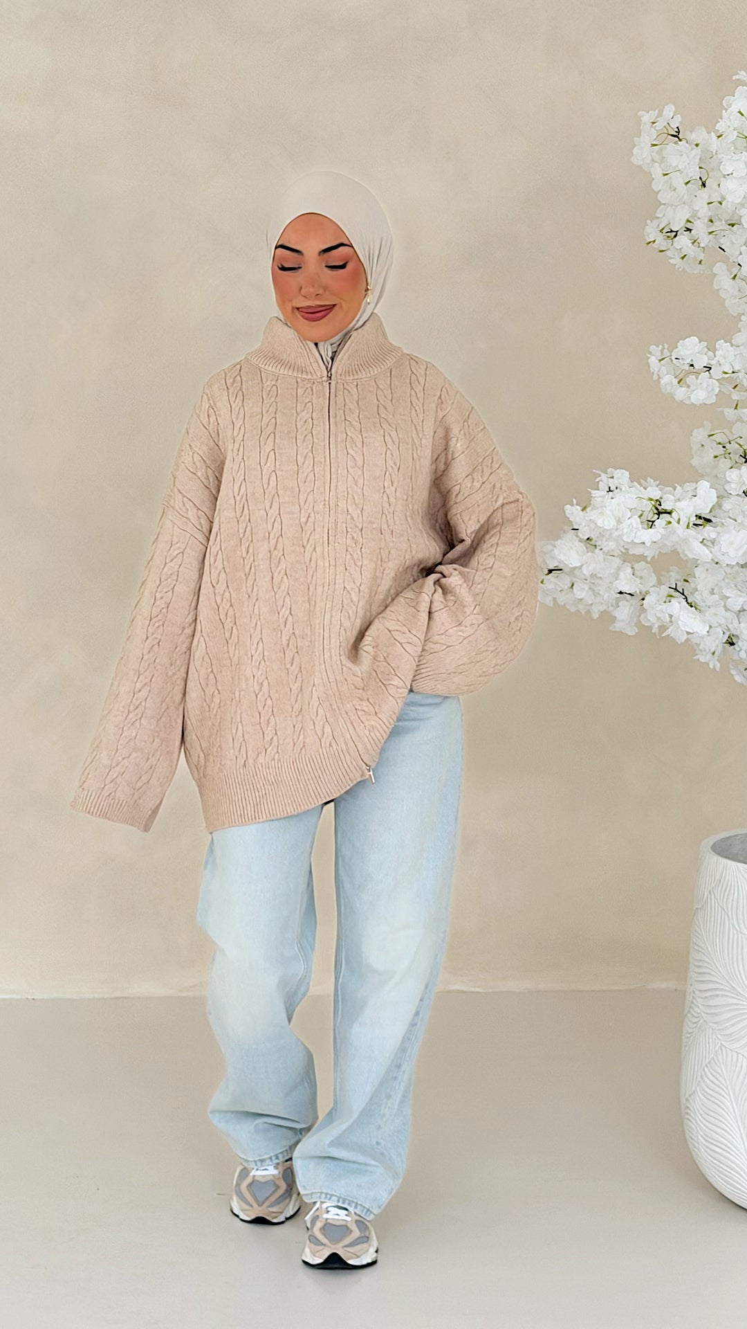 Nelia Zopfstrick Cardigan