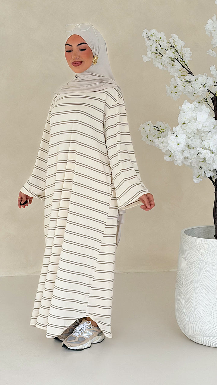 Essential gestreiftes Kleid