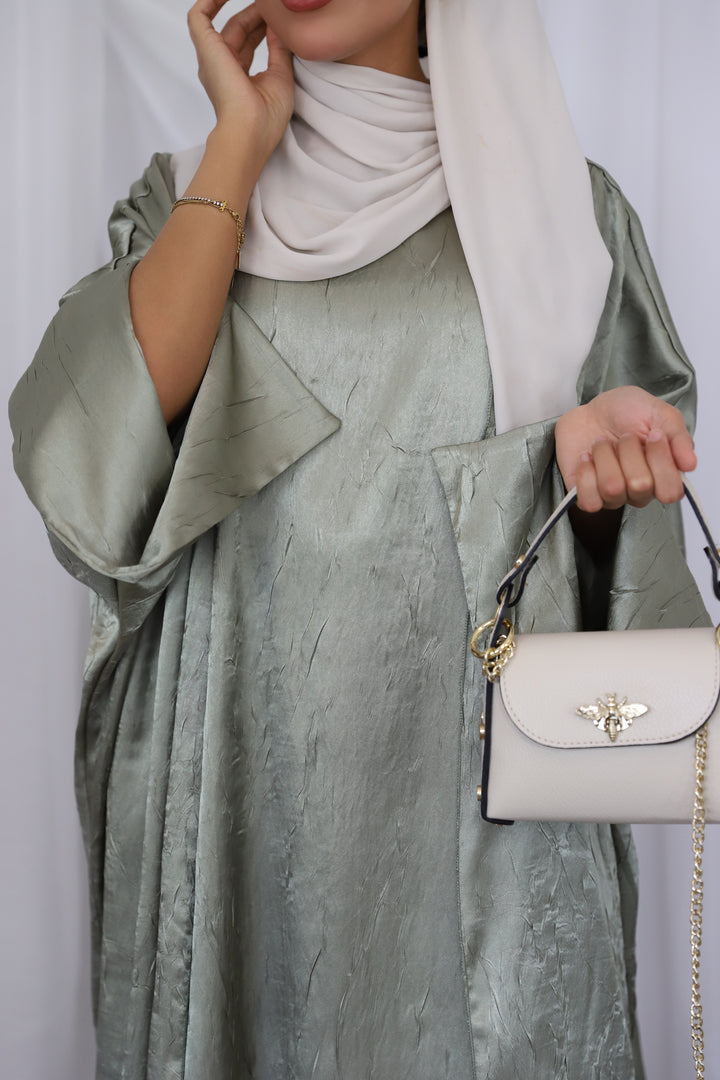 Aseel Abaya Set in Mint