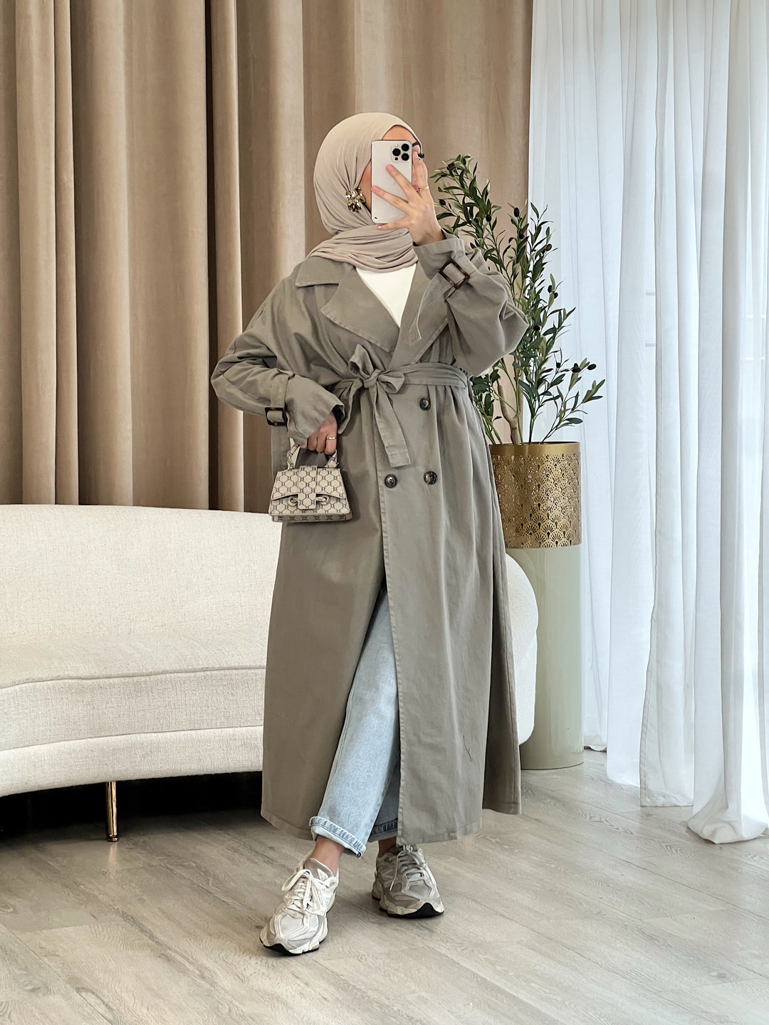 Miri Denim Trenchcoat