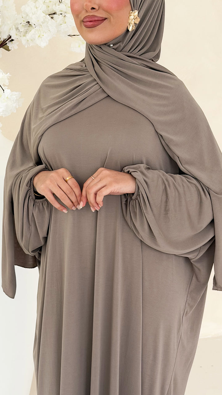 Nareen Abaya mit integriertem Hijab