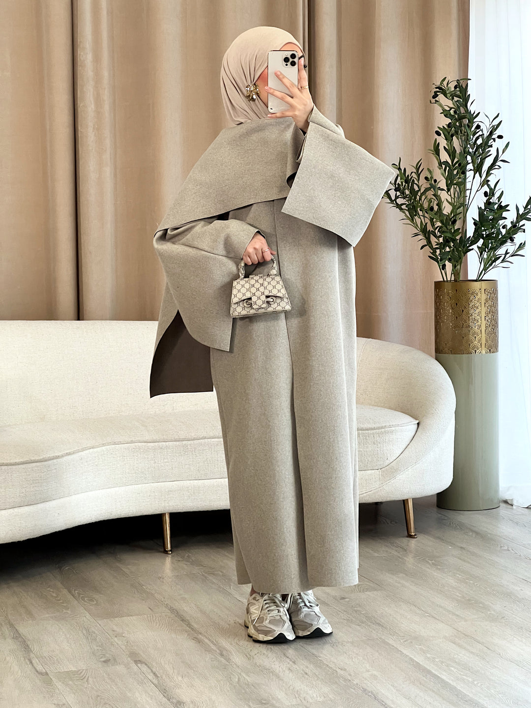 Yaren Mantel mit Cape