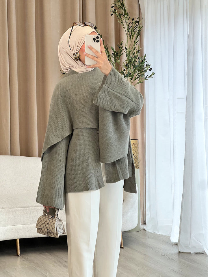 Mira Short Strick-Cape
