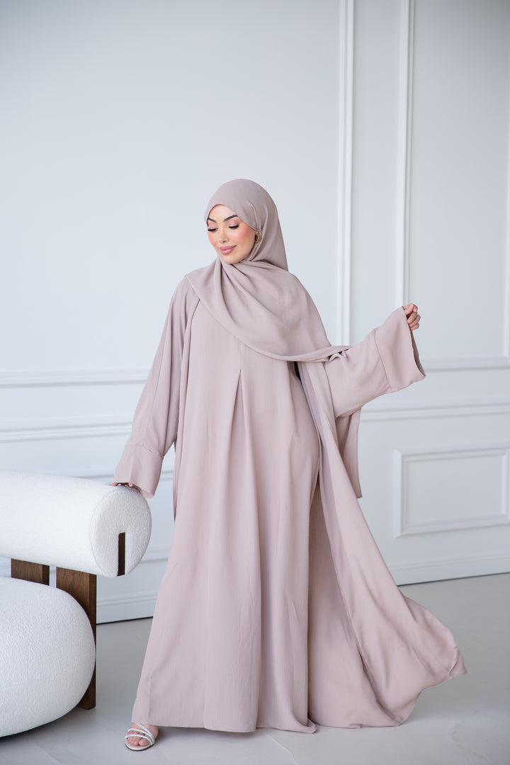 Suna Abaya 3-Teiler in Nude