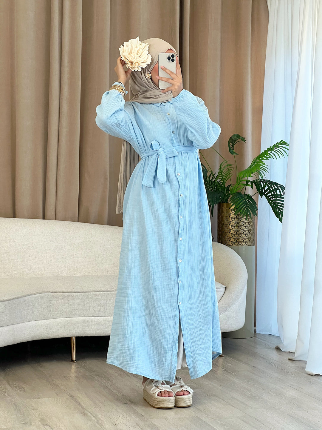 Solea Musselin-Kleid