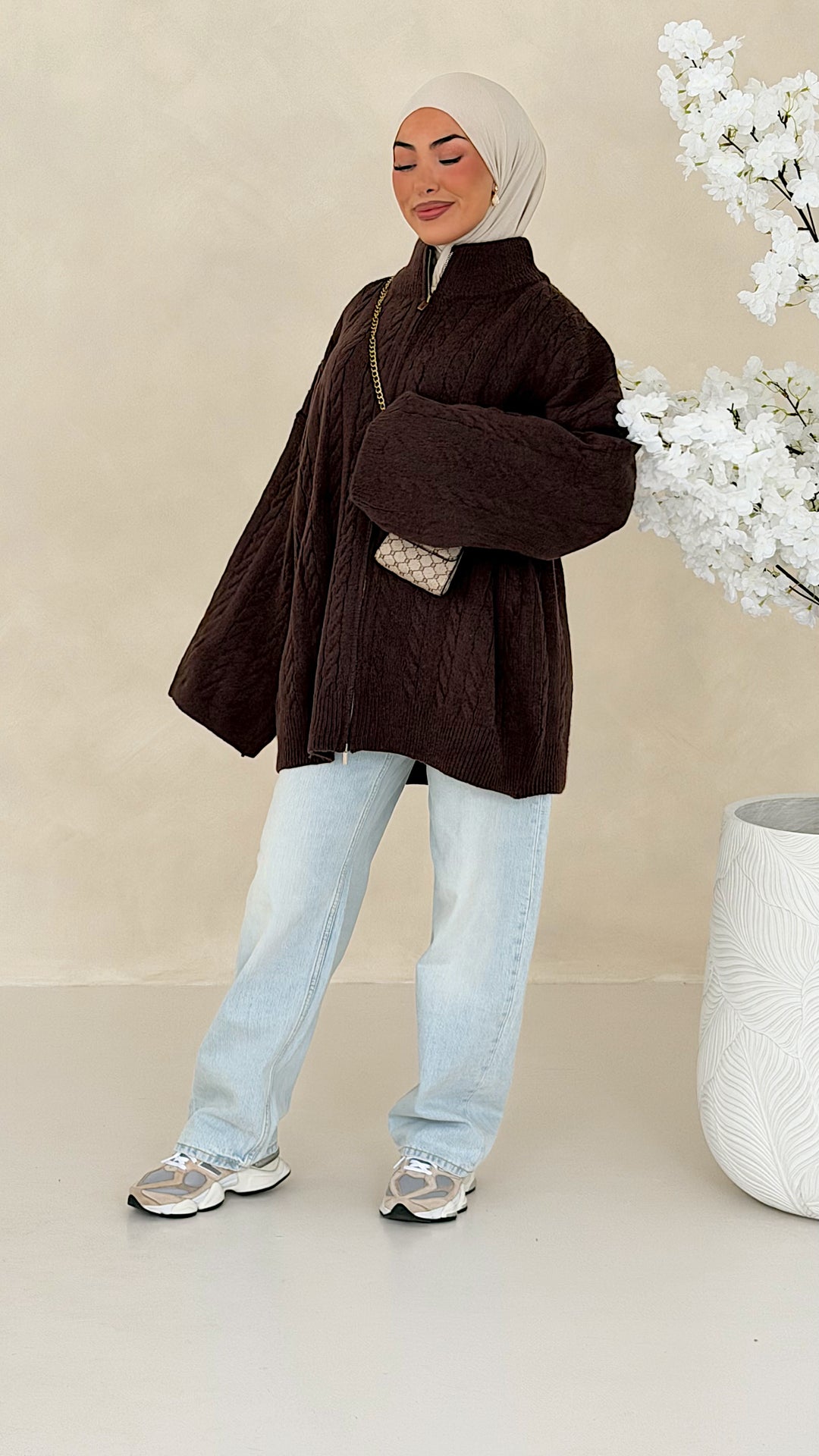 Nelia Zopfstrick Cardigan