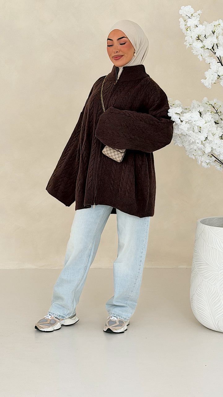 Nelia Zopfstrick Cardigan