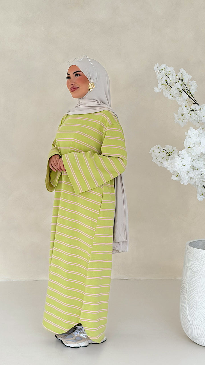 Essential gestreiftes Kleid