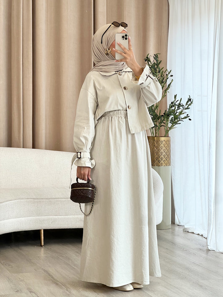 Denim Trench 2-Teiler