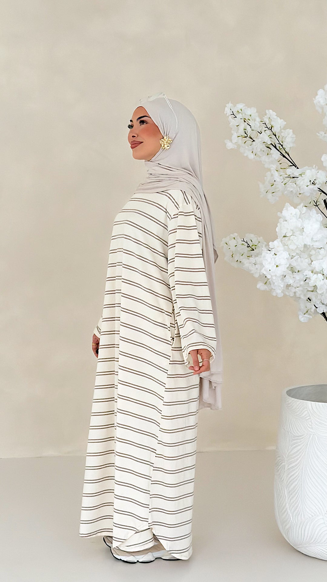 Essential gestreiftes Kleid