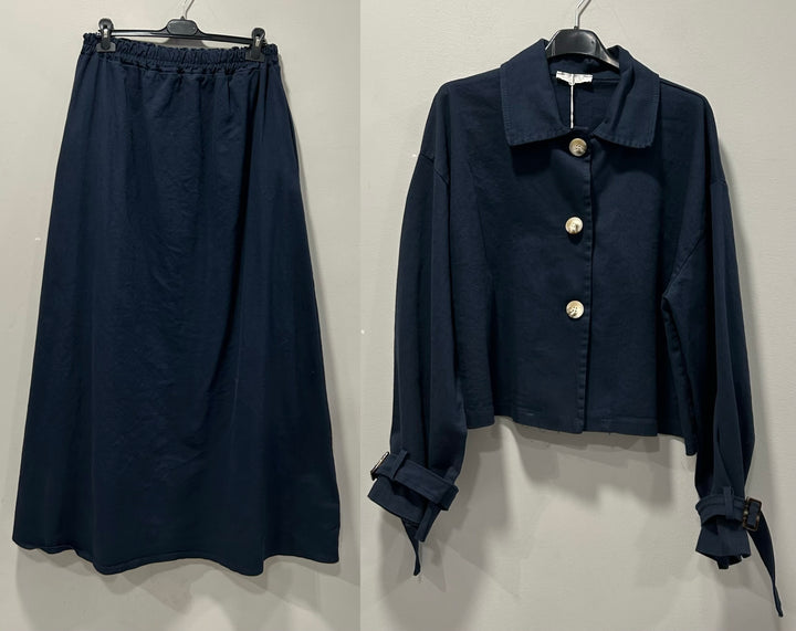 Denim Trench 2-Teiler