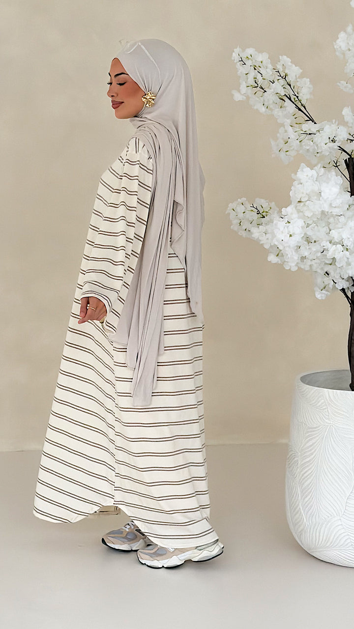 Essential gestreiftes Kleid