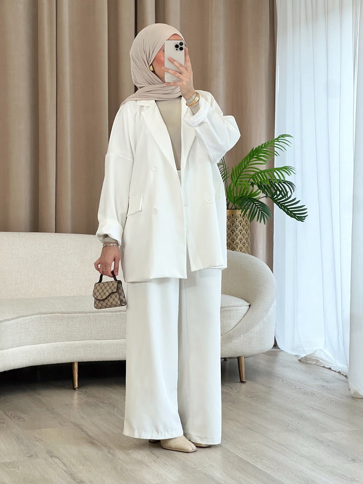 Sena Oversized Blazer in Weiß