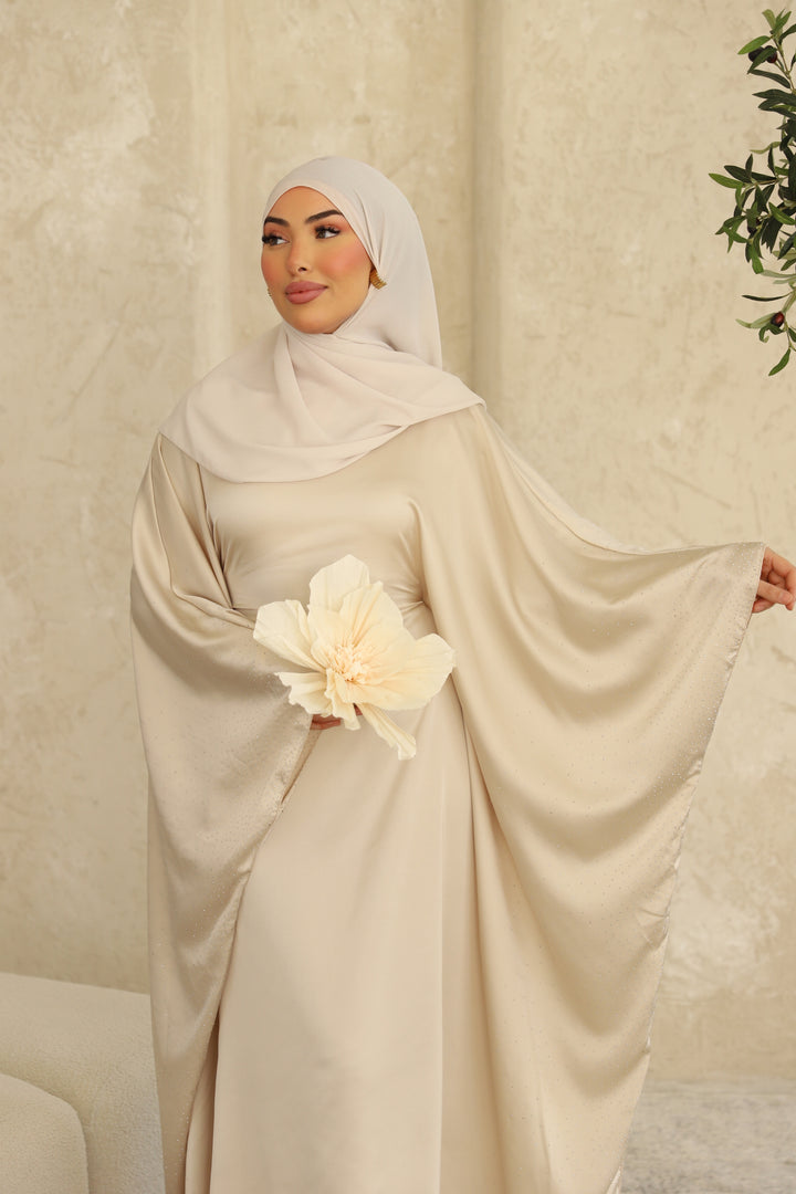 Lumina Abaya Set in Beige