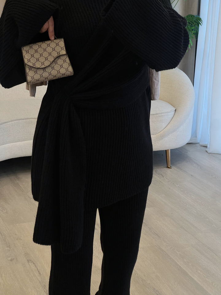 Bell Strickset in Schwarz