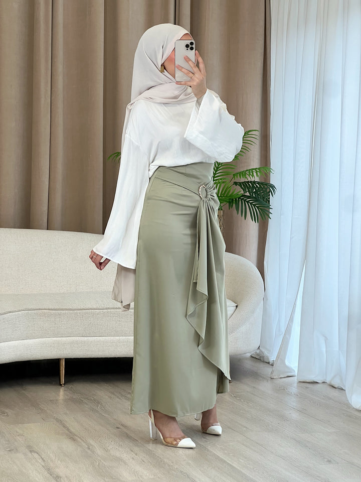 Marbella Maxi Rock in Mint