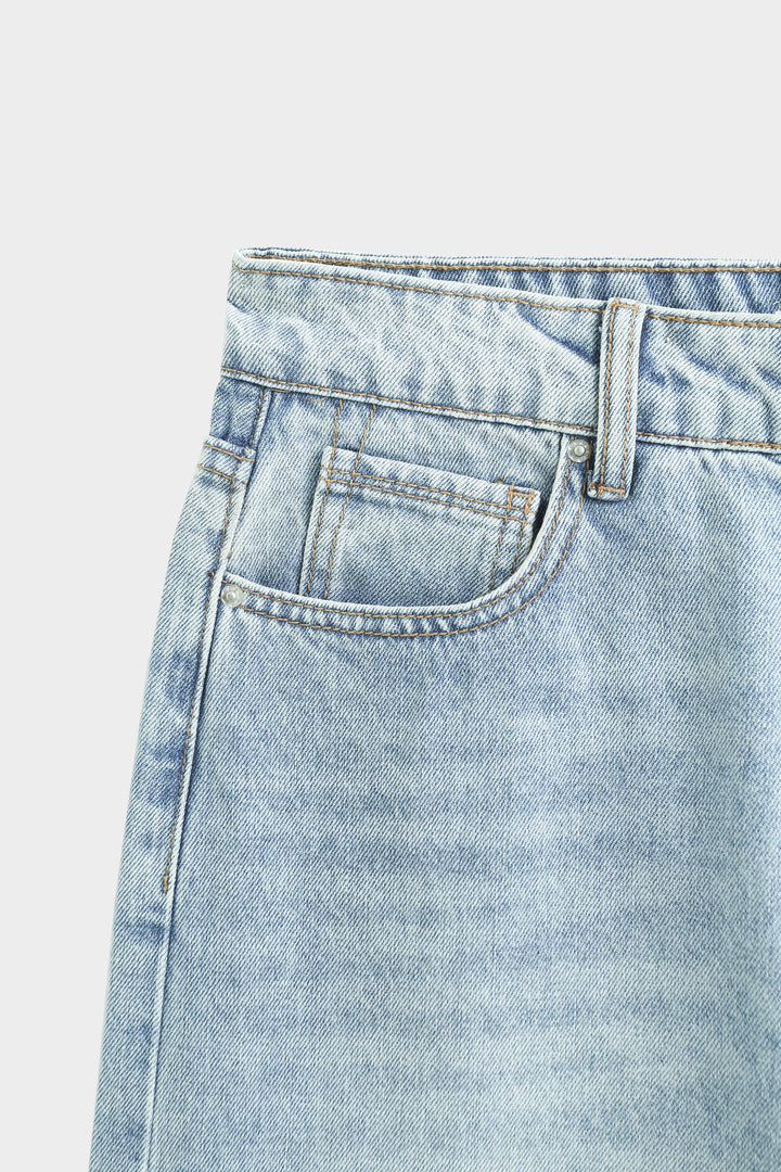 Denim Wide Leg Hose