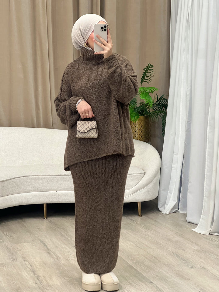 Nala Woll-Set in Mocha