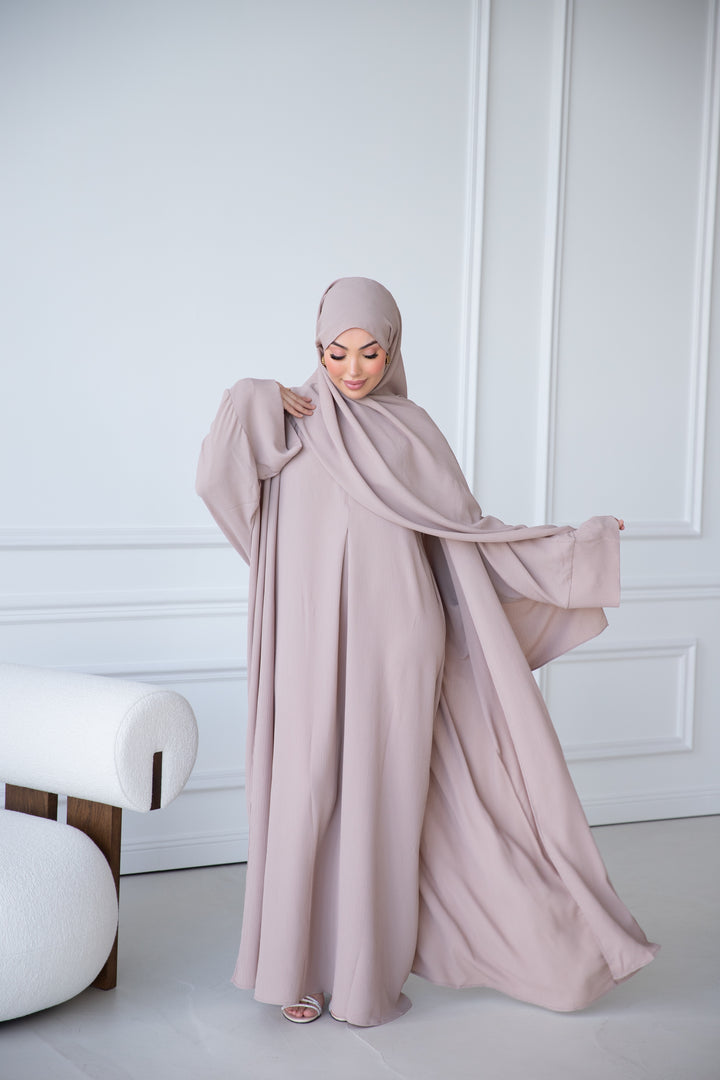 Suna Abaya 3-Teiler in Nude
