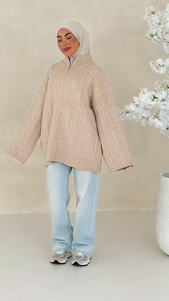 Nelia Zopfstrick Cardigan