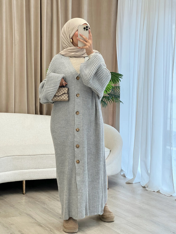 Amelié Strick-Cardigan in Grau