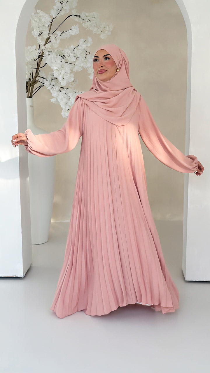 Layali Plissee Abaya 2-Teiler