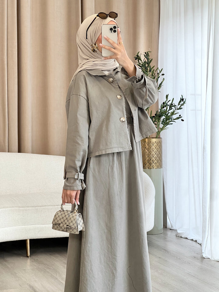 Denim Trench 2-Teiler