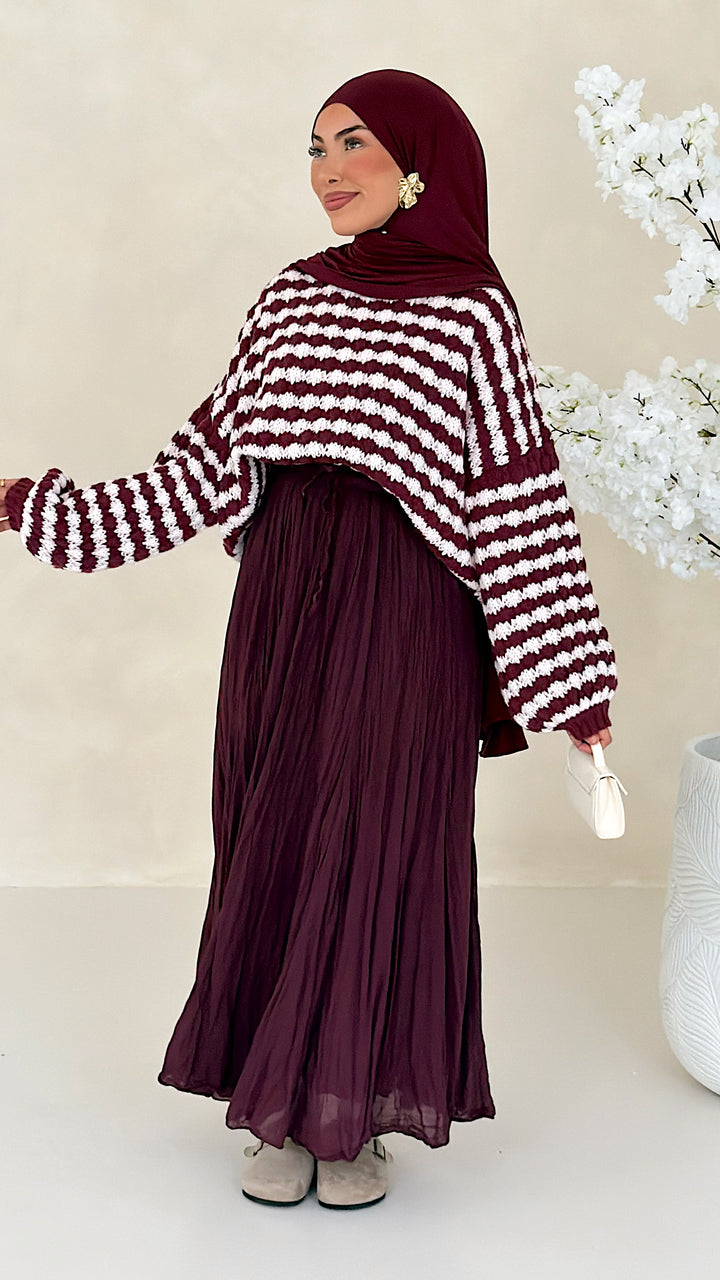 Bubble gestreifter Pullover