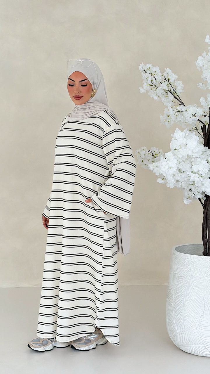 Essential gestreiftes Kleid