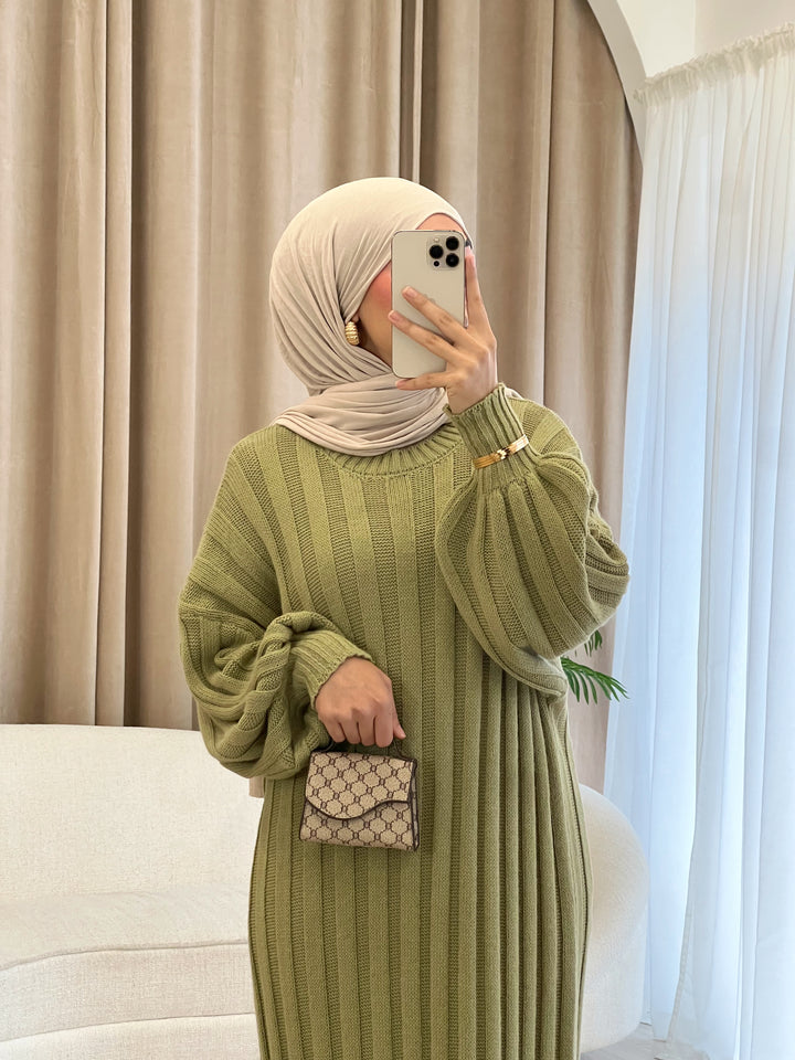 Liv Pulloverkleid in Pistachio