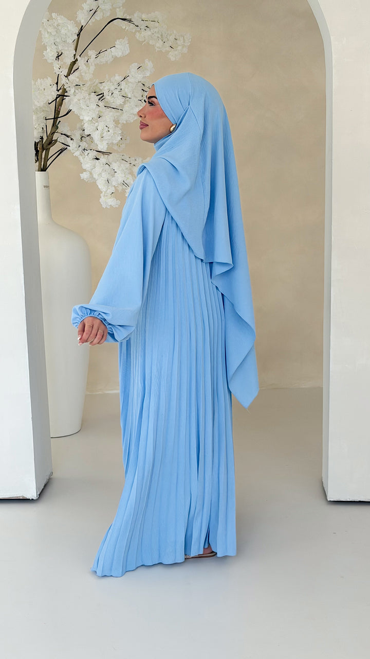 Layali Plissee Abaya 2-Teiler