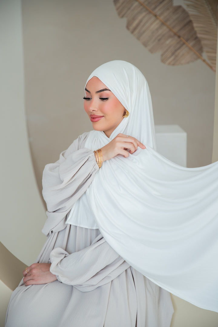 Premium Jersey Hijab in Cream