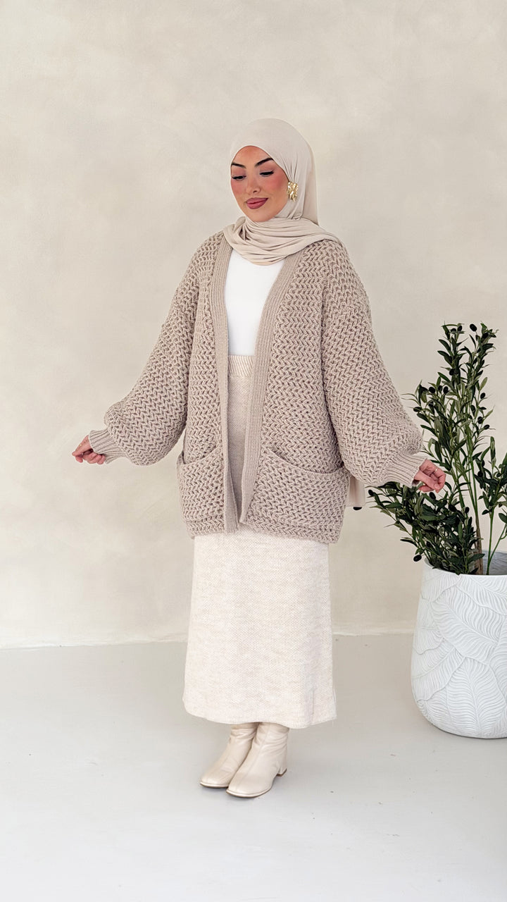 Evora Strick-Cardigan