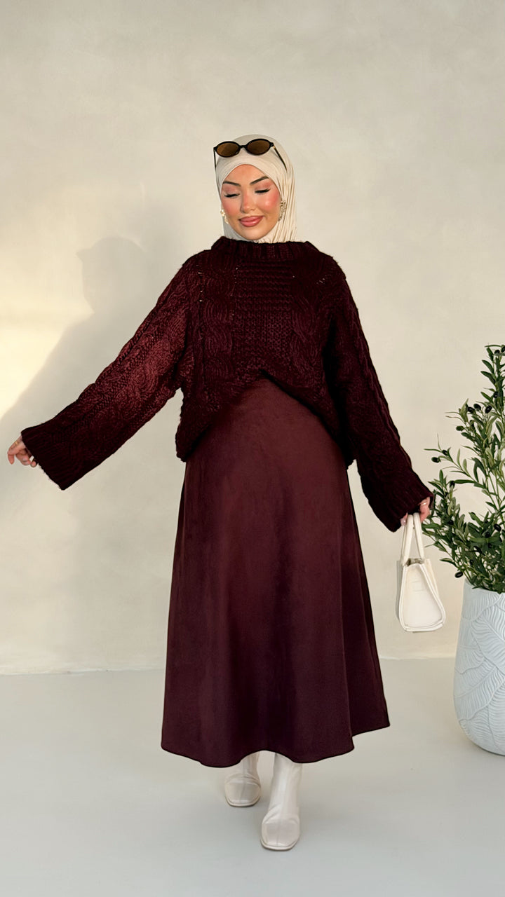 Sade Pullover mit Zopfmuster
