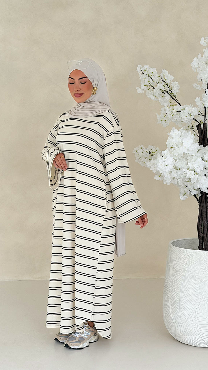 Essential gestreiftes Kleid
