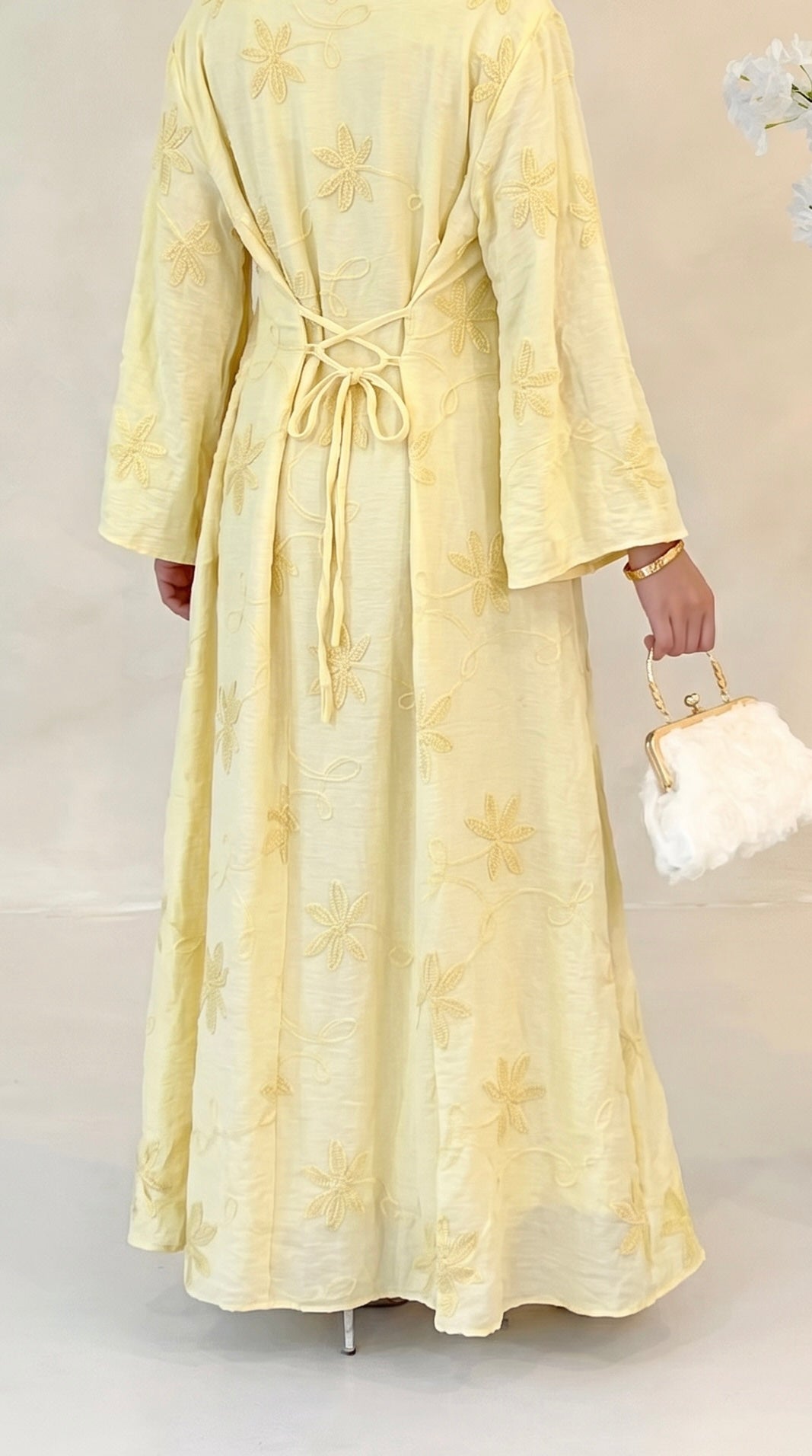 Flower gesticktes Kleid
