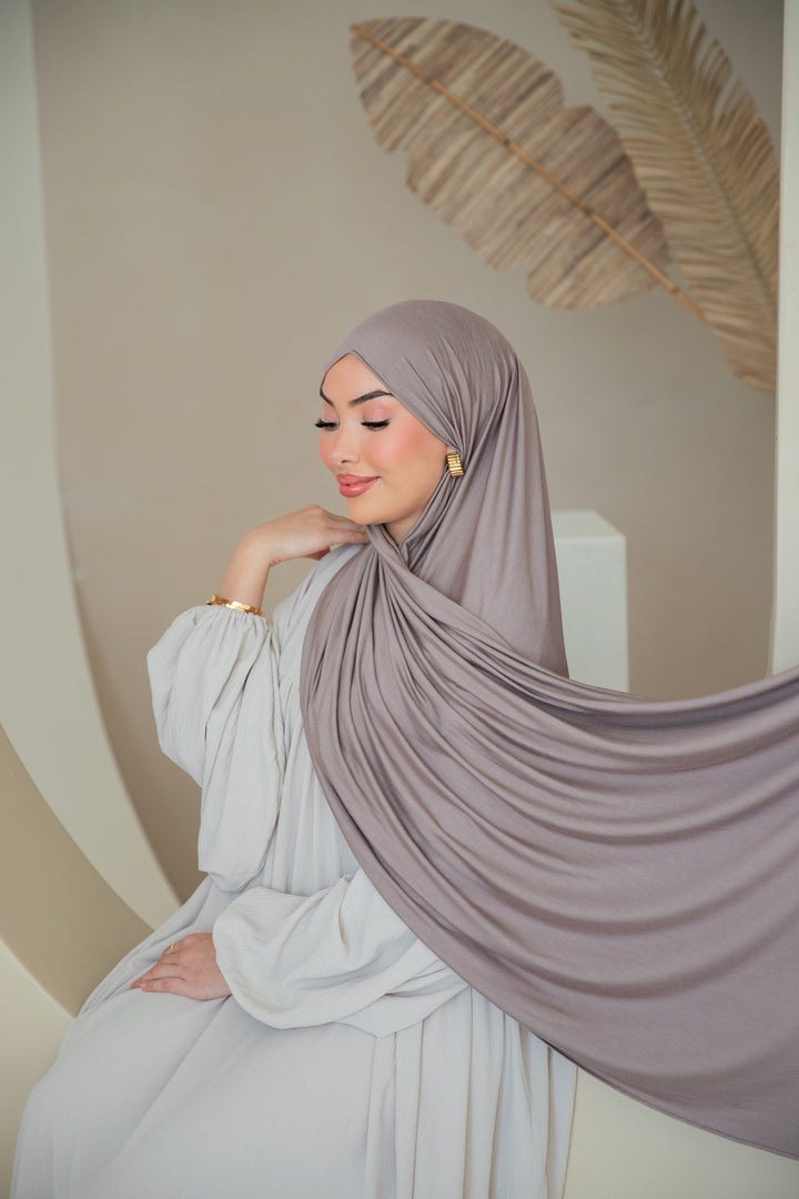 Premium Jersey Hijab in Mocha