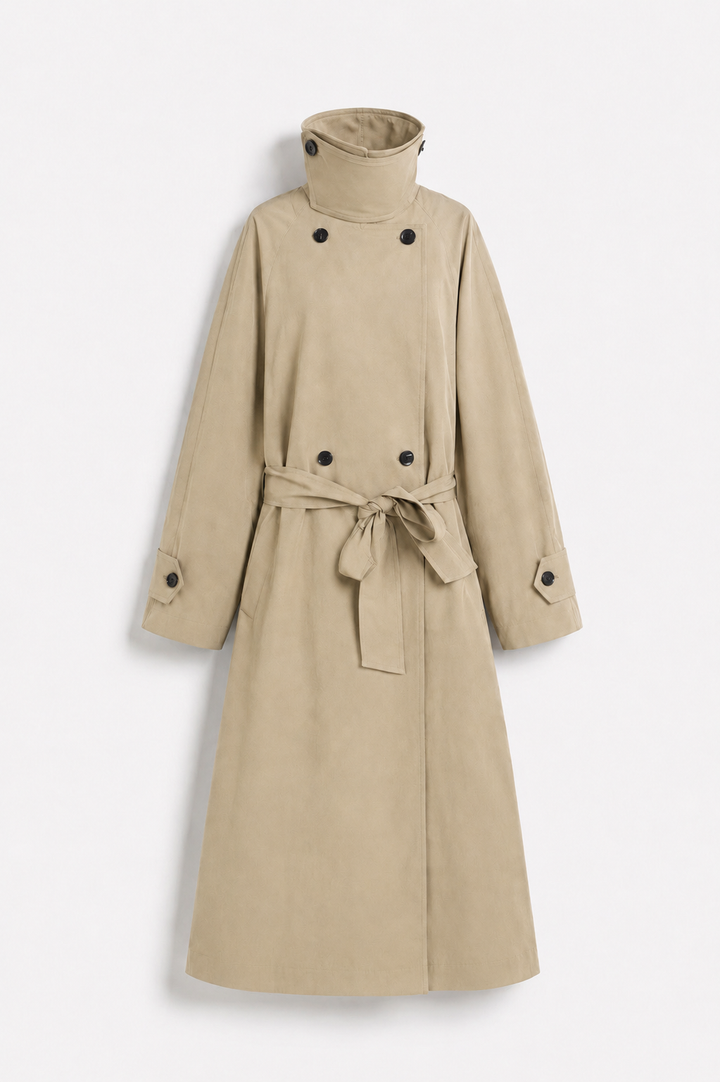 Avelie Trenchcoat mit Stehkragen