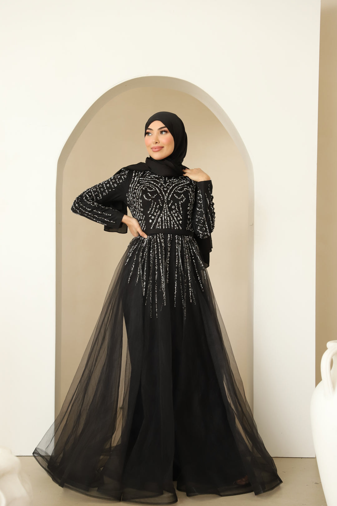 Fery Couture Abendkleid in Schwarz