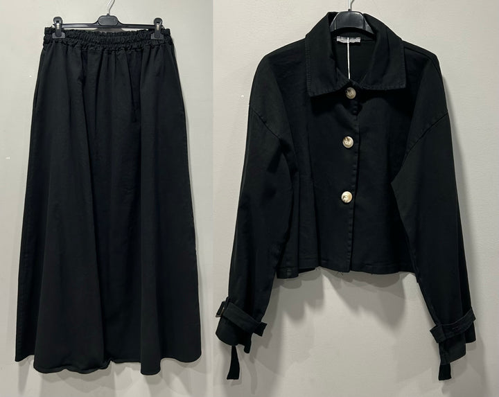 Denim Trench 2-Teiler