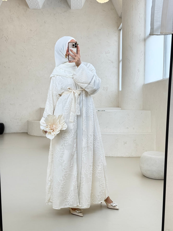 Ameerah Abaya Set in Creme