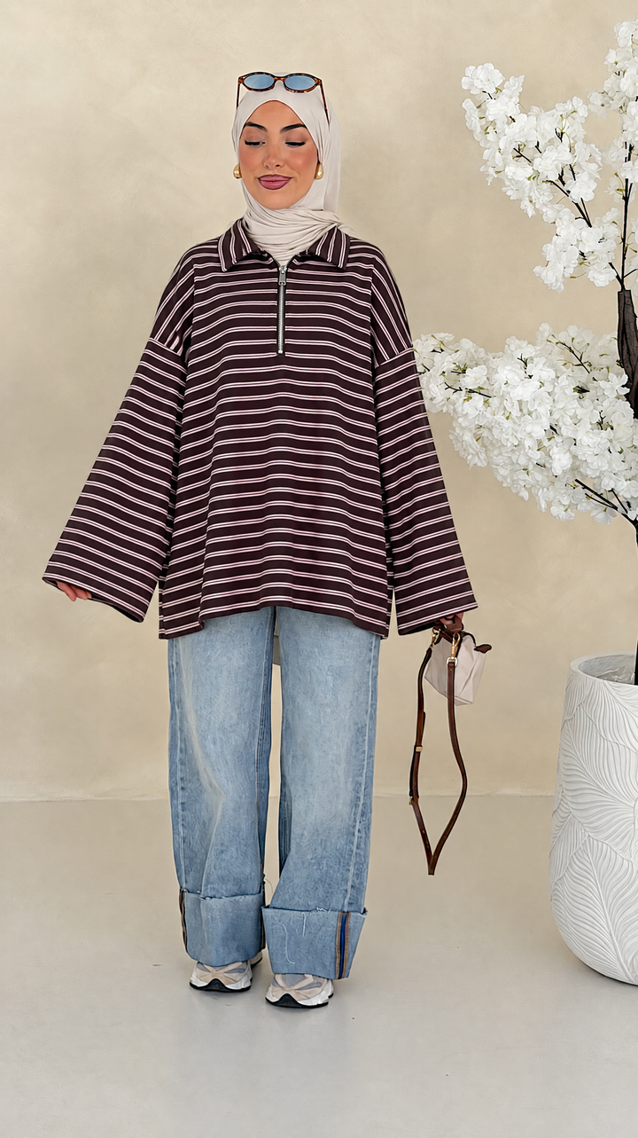 Siena Oversized Zip Pullover