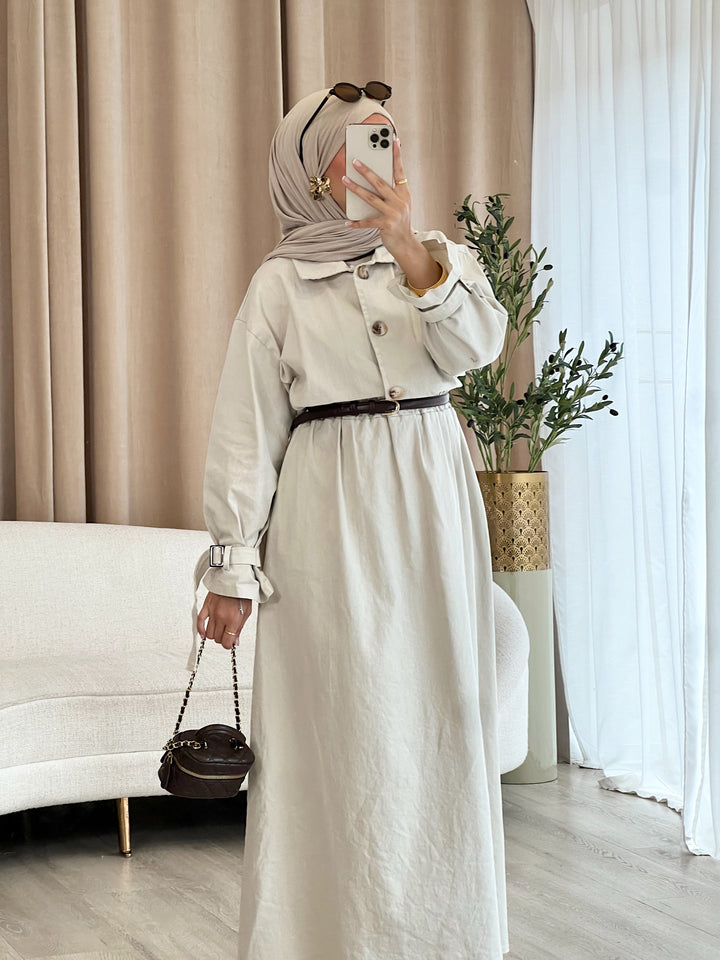 Denim Trench 2-Teiler