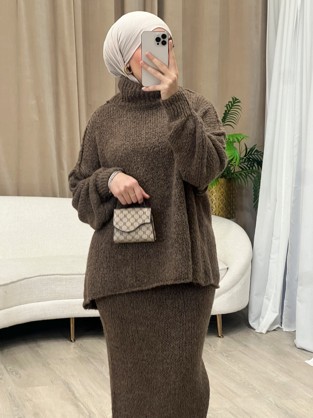 Nala Woll-Set in Mocha